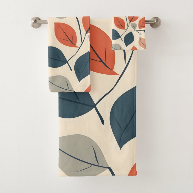 Farbige Autos-Blätter Badhandtuch Set (Insitu)