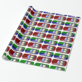 Farbige Autos Geschenkpapier