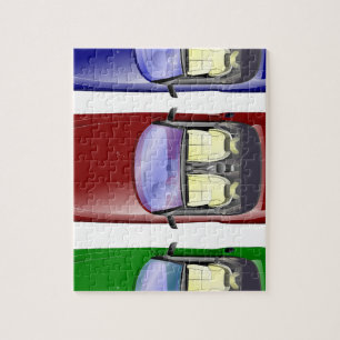 Farbige Autos Puzzle