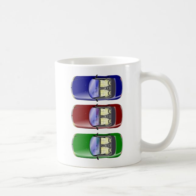 Farbige Autos Tasse (Rechts)