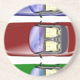 Farbige Autos Untersetzer