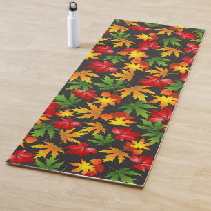 FARBIGE AUTUMNMAPLE-BLÄTTER PATTERN YOGAMATTE