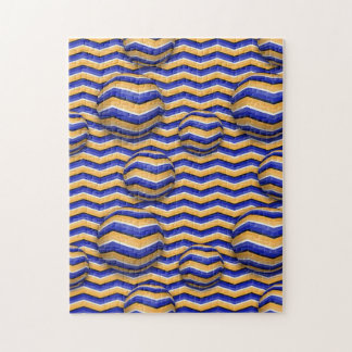 Farbige Bälle mit Streifen Illusion bewegen Puzzle