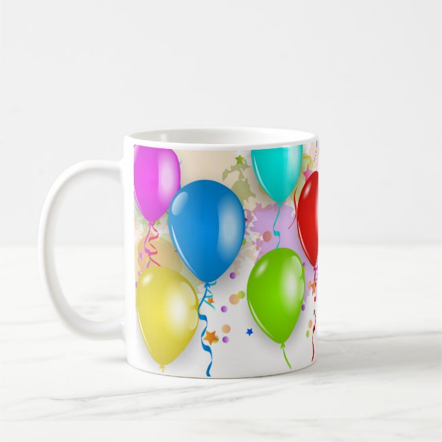 Farbige Ballon-Tasse - Anpassen Kaffeetasse (Links)