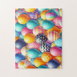 Farbige Ballonmuster Puzzle