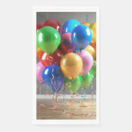 Farbige Ballons Papierserviette
