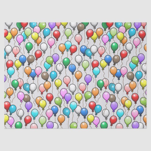 Farbige Balloons Seidenpapier (Vorderseite)