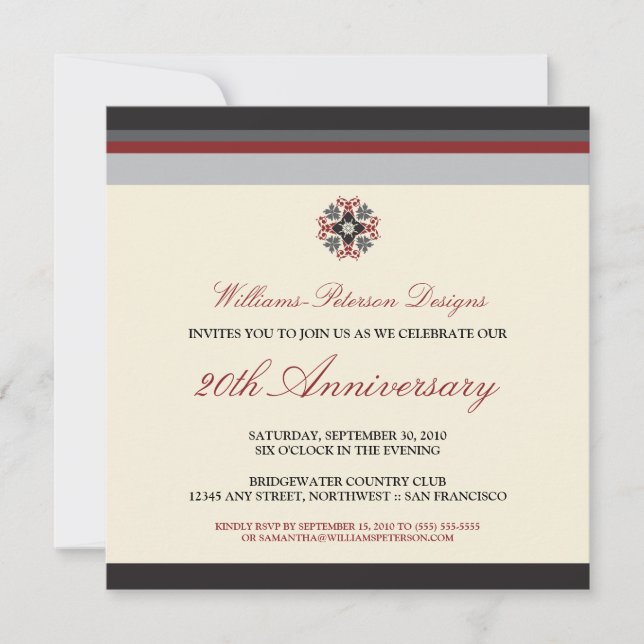 Farbige Bands Corporate Event Invitation (schwarz) Einladung (Vorderseite)