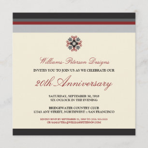 Farbige Bands Corporate Event Invitation (schwarz) Einladung