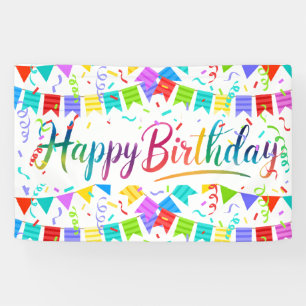 Farbige Banner Alles Gute zum Geburtstag
