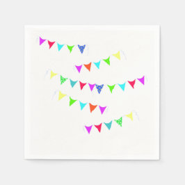 Farbige Banners Paper Napkins Serviette