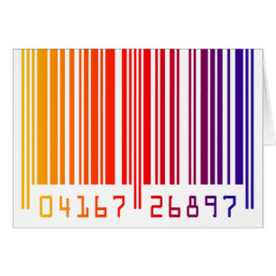Farbige Barcode-Karte