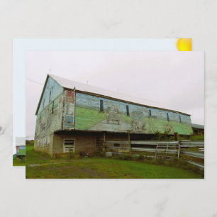 Farbige Barnflachkarte