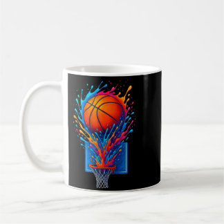 Farbige Baseball-Splash-Art für Fans Kaffeetasse