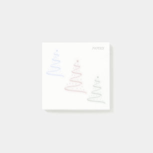 Farbige Bäume Post-it Klebezettel