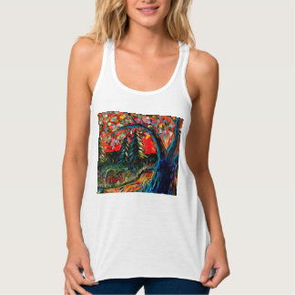 Farbige Bäume und Flussgemälde Tank Top