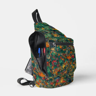 Farbige Baumkronen Crossbody Bag