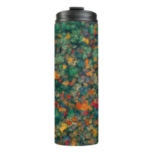 Farbige Baumkronen Thermosbecher