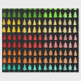 Farbige Baumwrapping-Papier Geschenkpapier