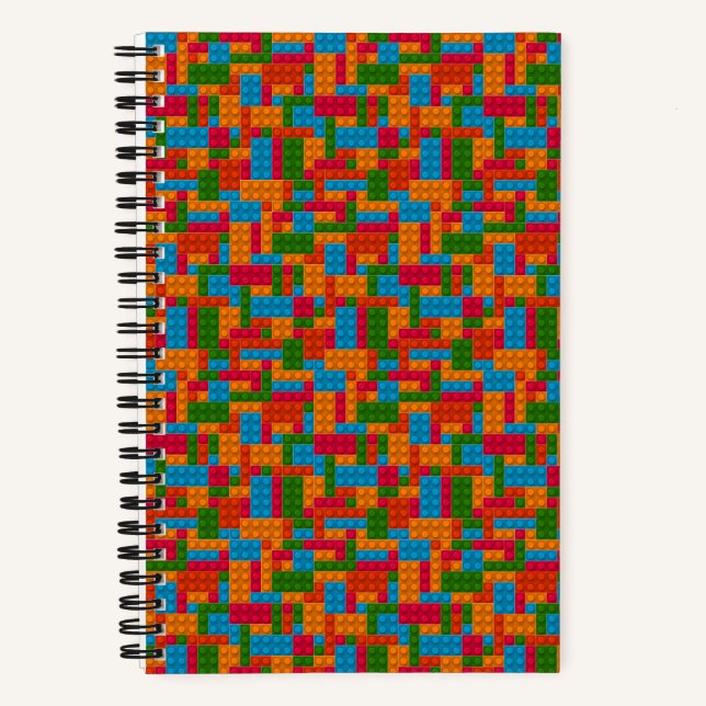 Farbige Bausteine Notizbuch (Vorderseite)