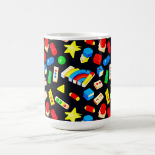 Farbige Bausteine und Spielzeuge für Kinder Kaffeetasse