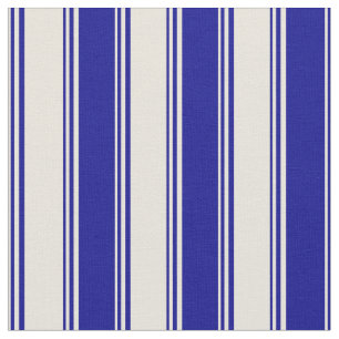 Farbige, beige und dunkelblaue Linien/Streifen-Mus Stoff