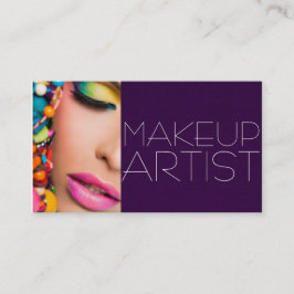 Farbige Berufliche Makeup-Künstlerkarte Visitenkarte
