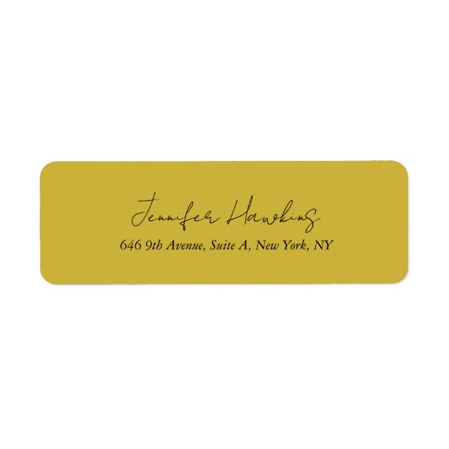 Farbige berufliche schlichte Handschrift (Vorne)