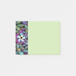 Farbige Bewegungen Abstrakte auffallende Fractal-K Post-it Klebezettel