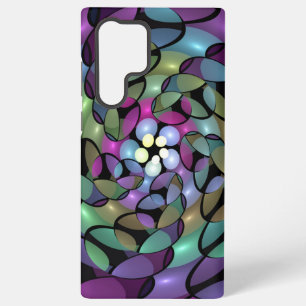 Farbige Bewegungen Abstrakte Trippy Fraktal Art Samsung Galaxy Hülle