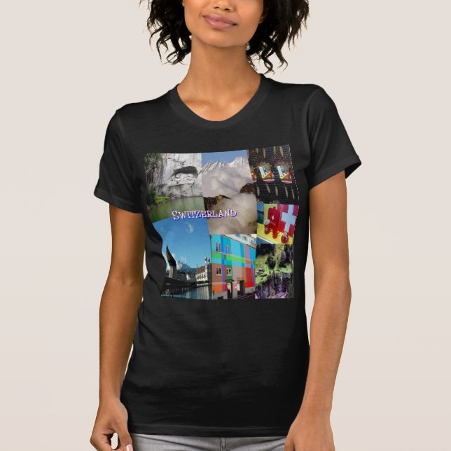 Farbige Bilder der Schweiz von Celeste Sheffey T-Shirt (Vorderseite)