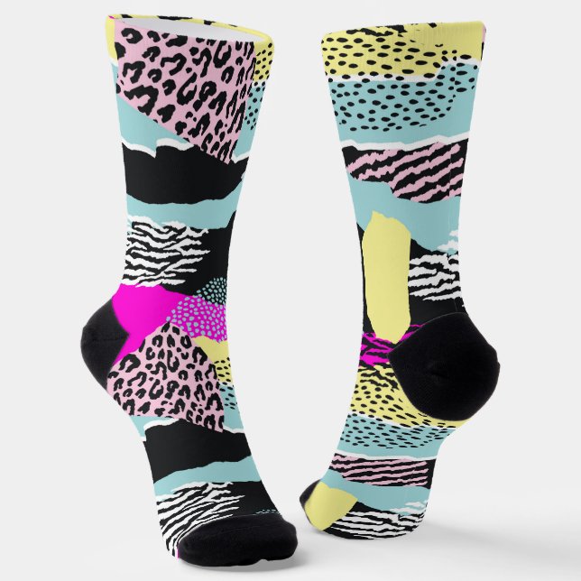 Farbige Bio Formen Socken (Gewinkelt)