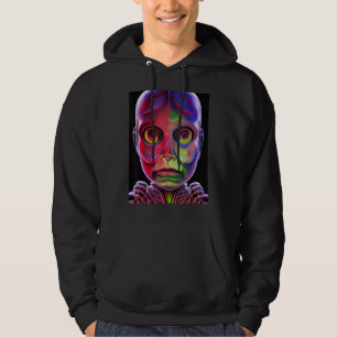 Farbige biomechanische künstliche Intelligenz Cyb Hoodie