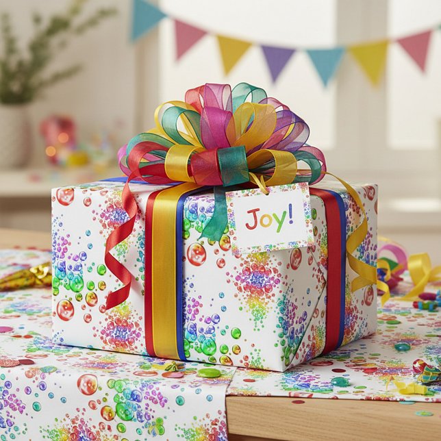 farbige Blasen Geschenkpapier (Von Creator hochgeladen)