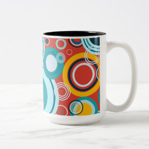 Farbige Blasen Zweifarbige Tasse