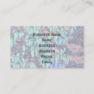 Farbige Blätter der Bleistiftbaum Visitenkarte