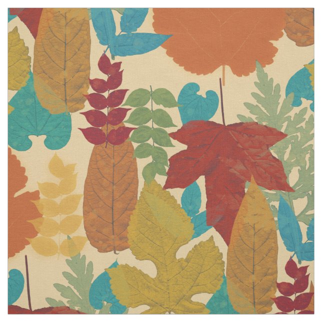 Farbige Blätter des Herbstes Stoff (Muster)