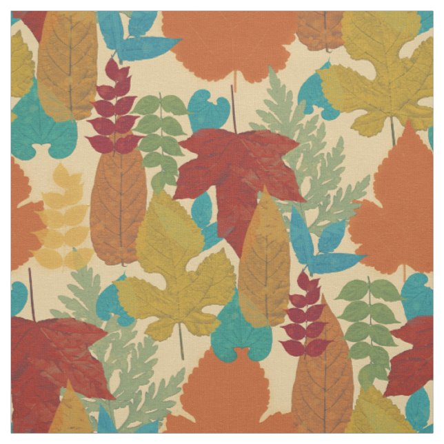 Farbige Blätter des Herbstes Stoff (Muster)