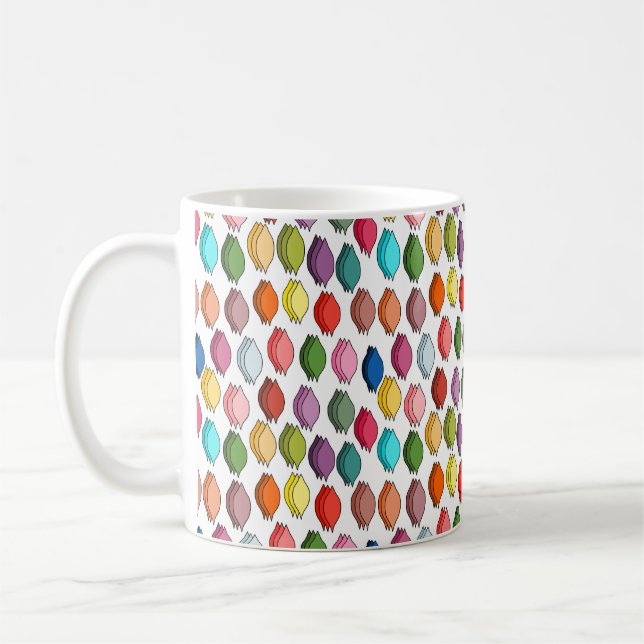 Farbige Blätter Kaffeetasse (Links)