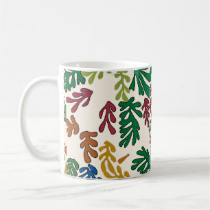 Farbige Blätter, MAtisse Style Kaffeetasse