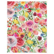 Farbige Blätter mit Blumenblättern - mehrfarbige F