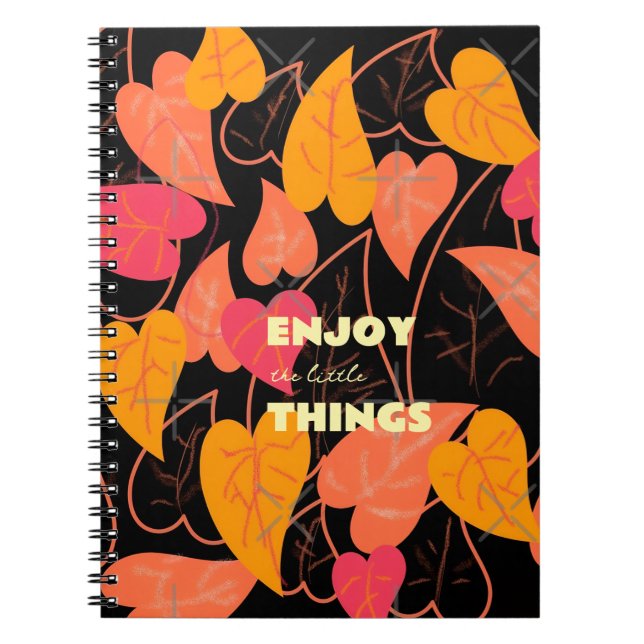 Farbige Blätter Notizblock (Vorderseite)