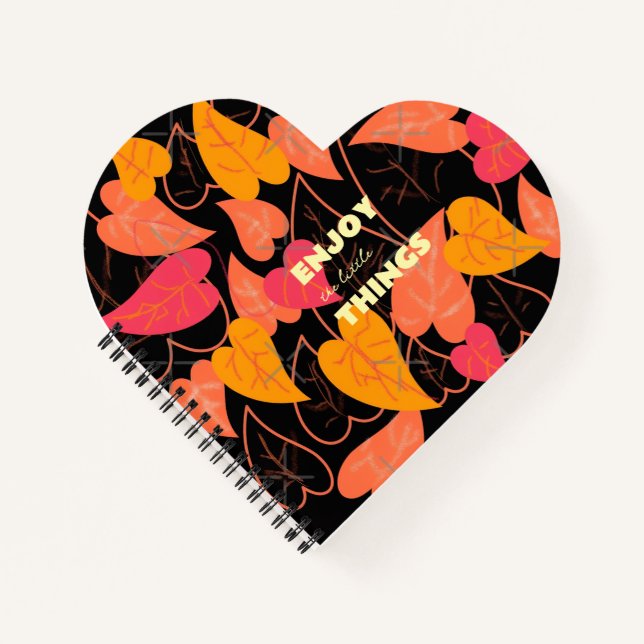 Farbige Blätter Notizbuch (Vorderseite)