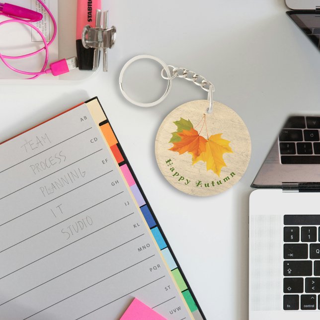 Farbige Blätter Schlüsselanhänger Herbst (Von Creator hochgeladen)