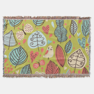 Farbige Blätter werfen Blanket Decke