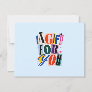 Farbige blaue Geschäftsgeschenk-Zertifikat
