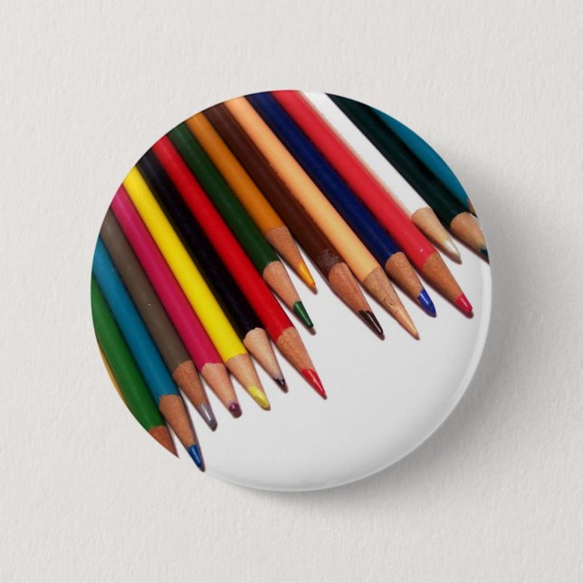 Farbige Bleistift-Ecke Button (Vorderseite)