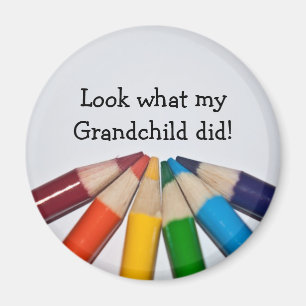 Farbige Bleistift-Grafik-Anzeige Magnet