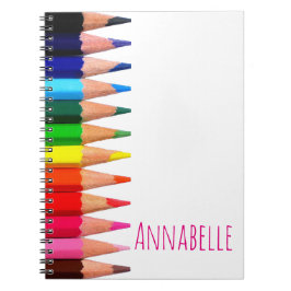 Farbige Bleistifte Notizblock