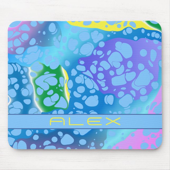 Farbige Blobs Mousepad (Vorne)